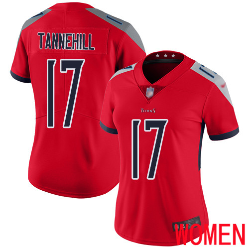 Tennessee Titans Limited Red Women Ryan Tannehill Jersey NFL Football #17 Inverted Legend